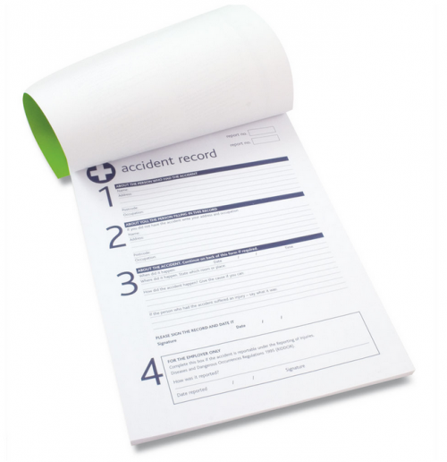 Reliance Accident Report Book