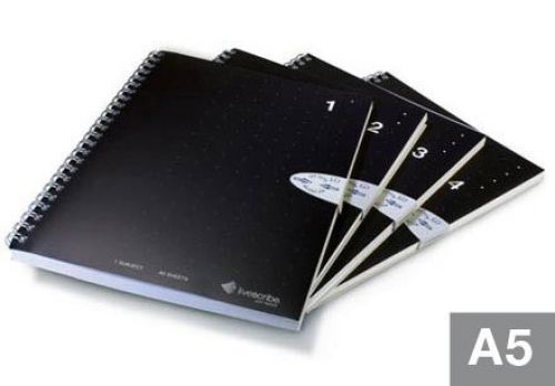 Livescribe Single Subject A5 Notebook NOs 1 through 4 PK4)