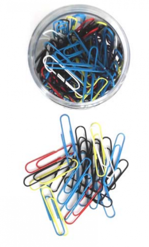 ValueX Paperclip Large Plain 32mm Assorted Colours (Pack 500) - 33151