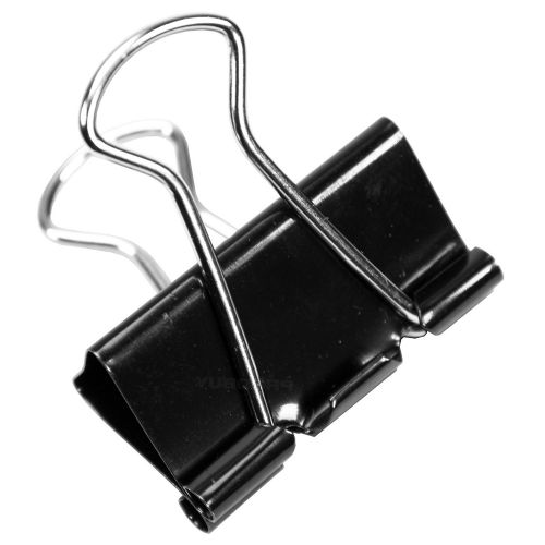 70487WH | Box of foldback clips. All metal design with fold back action.