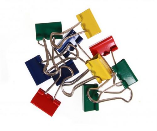 ValueX Fold Back Clips 19mm Assorted Colour (Pack 50)