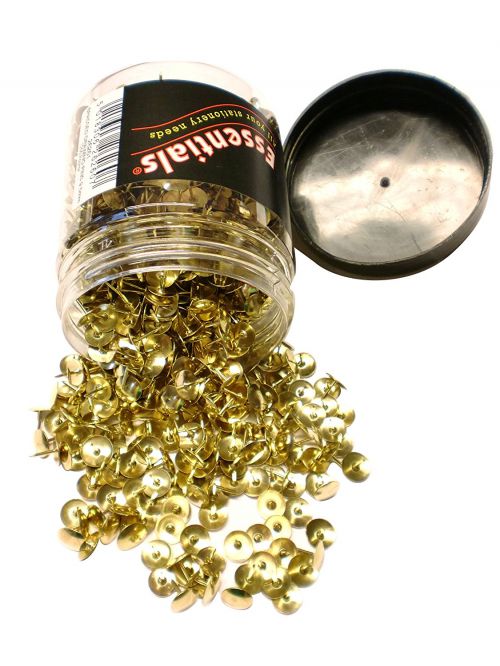 ValueX Drawing Pin 9.5mm Brass Tub (Pack 1200)