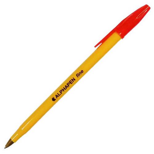 ValueX Ballpoint Pen 0.7mm Tip 0.3mm Line Red (Pack 20)