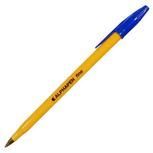 ValueX Ballpoint Pen 0.7mm Tip 0.3mm Line Blue (Pack 20)