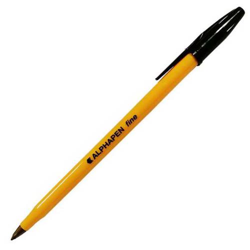 ValueX Ballpoint Pen 0.7mm Tip 0.3mm Line Black (Pack 20)