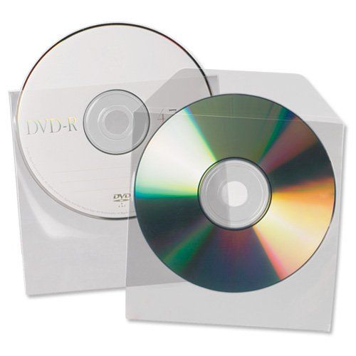 ValueX CD/DVD Pocket Polyprpylene Non-Adhesive Clear (Pack 25) - 10291