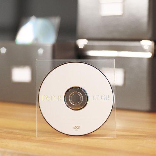 ValueX CD/DVD Pocket Polyprpylene Non-Adhesive Clear (Pack 25)