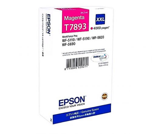 Epson T7893XXL Magenta High YieId Ink Cartridge 34ml - C13T789340