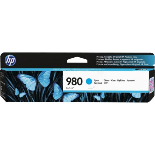 HP 980 Cyan Standard Capacity Ink Cartridge 87ml D8J07A