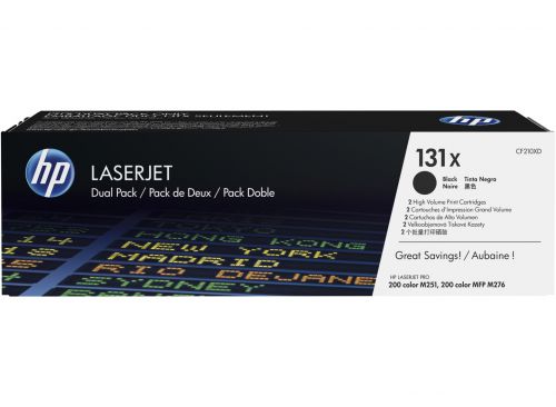HP CF210XD 131X Black Toner 2.4K Twinpack