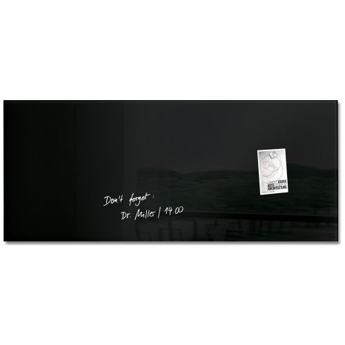 Sigel Artverum Magnetic Glass Board 1300x550mm Black