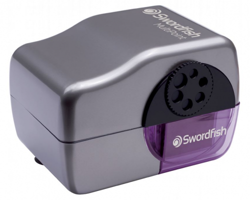 Swordfish Multipoint Electrical Sharpener Silver/Purple