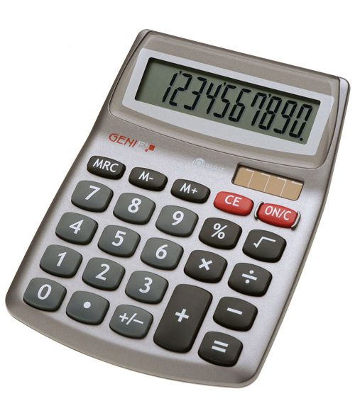 ValueX 540 10 Digit Desktop Calculator Silver - 10272