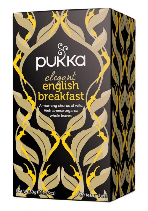 Pukka Tea Elegant English Breakfast Tea Envelopes (Pack 20) 5060229011565