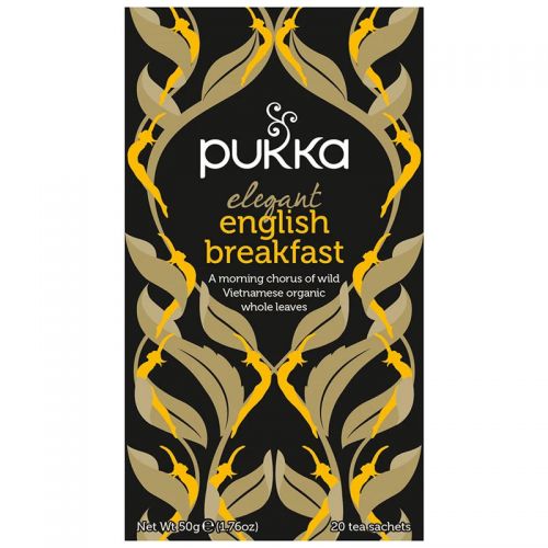 Pukka Elegant English Breakfast Fairtrade Tea (Pack of 20) P5050 Hot Drinks JA4344