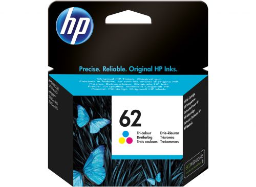 OEM HP 62 Tri-Colour Original Ink Cartridge C2P06AE