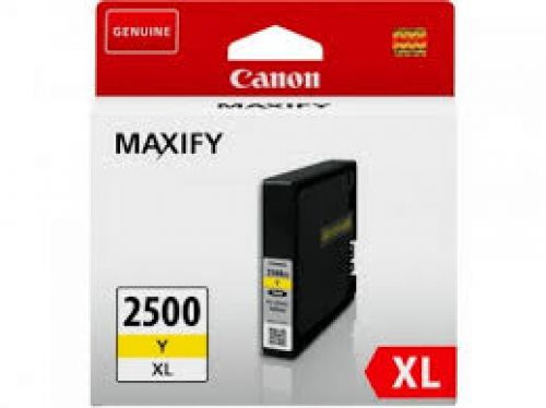 OEM Canon PGI-2500XLY High Capacity Yellow Ink Cartridge