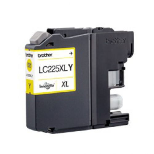Brother LC225XLY (Yield: 1,200 Pages) Yellow Ink Cartridge