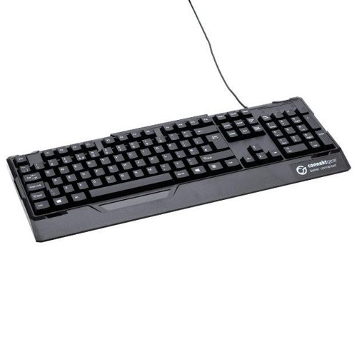 KB232 USB Standard UK Keyboard Water Resistant - Black 24-0232