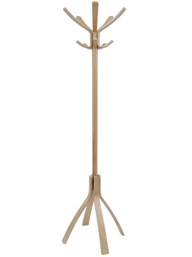 Alba Cafe Coat Stand 5 Double Pegs Light Wood - PMCAFE C  11178AL