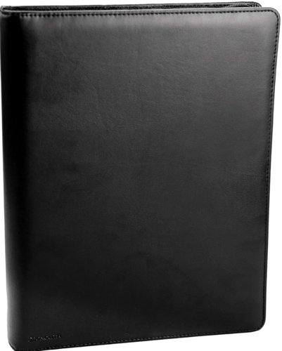 Monolith Meeting Folder Zip A4 Black