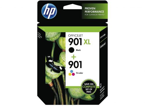 HP 901 Black High Yield Tricolour Ink Cartridge 14ml 9ml Twinpack for HP OfficeJet 4500/J4580/J4680 - SD519AE