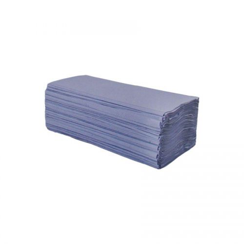 ValueX Hand Towel V-Fold 1 Ply 240 Sheet Blue Case 3600 (Pack 15 x 240)