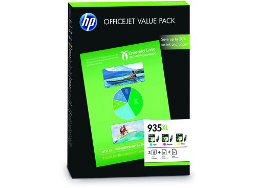 HP F6U78AE 935XL Colour Ink 3x 9.5ml Multipack