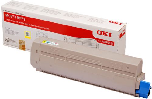OKI Yellow Toner Cartridge 10K pages - 45862814 Oki Systems