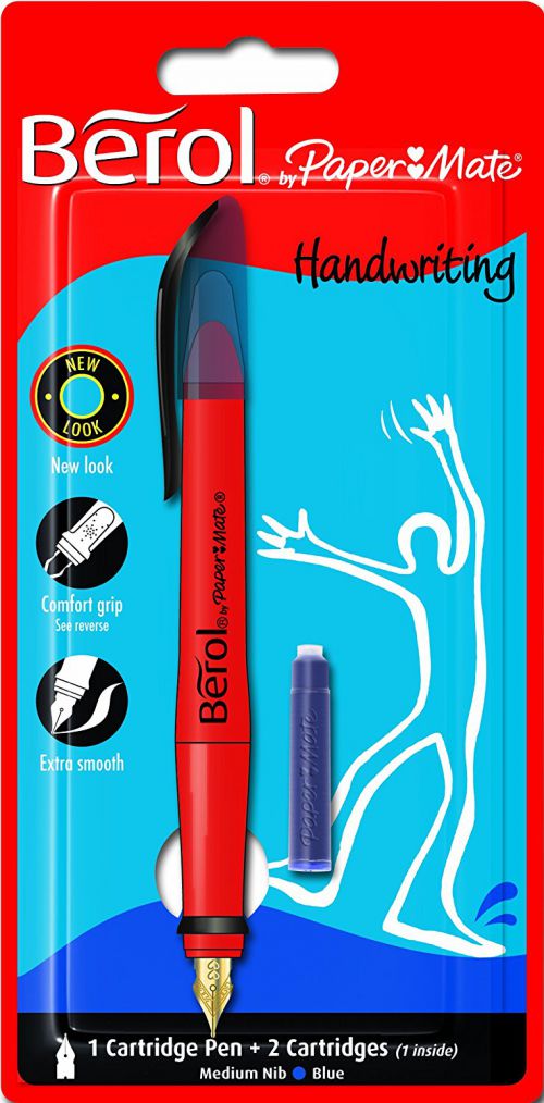 Berol Cartridge Pen Blue Blister of 1 3P