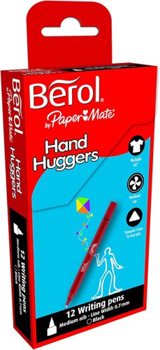 604003 Berol Handhugger Writing Pen Black Pack Of 12 3P
