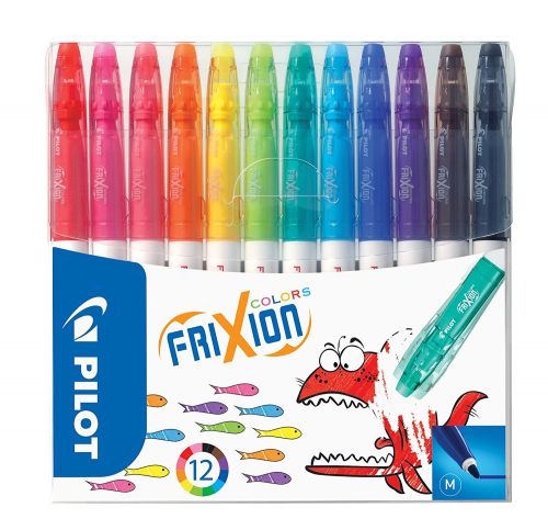 Pilot FriXion Colours Felt Tip Colouring Pens Assorted Colours (Pack 12) - 220300120
