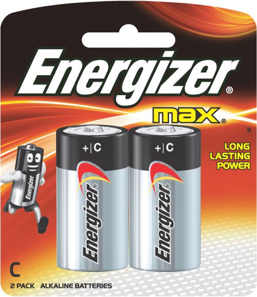 Energizer Max Alkaline Battery LR14 MN1400 C E300129500 [Pack 2]