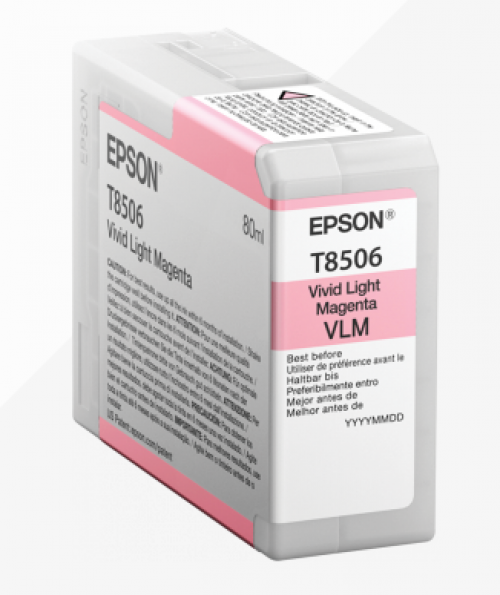 Epson C13T850600 T8506 Light Magenta Ink 80ml
