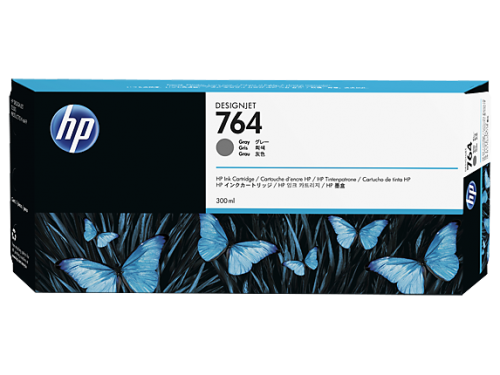 HP No 764 Grey  Standard Capacity Ink Cartridge  300ml - C1Q18A