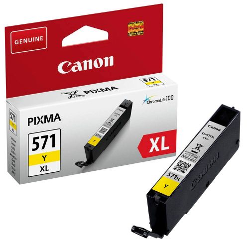 Canon CLI571XLY Yellow High Yield Ink Cartridge 11ml - 0334C001 CACLI571XLY