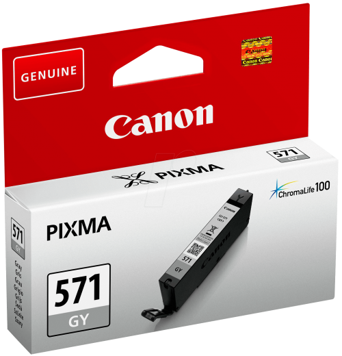 Canon CLI571GY Grey Standard Capacity Ink Cartridge 7ml - 0389C001 Canon