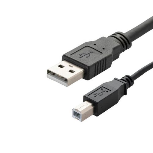 3m USB 2 Connector Cables Type A Male to Type B Male Cable (Pack of 2) 26-2907/2