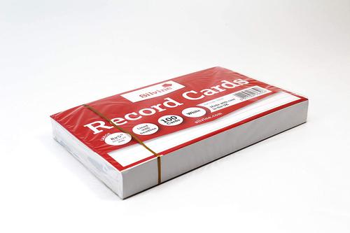 ValueX Record Cards Ruled Both Sides 203x127mm White (Pack 100) - 585W  70421SC