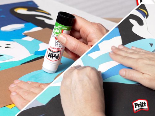 Pritt Original Glue Stick Sustainable Long Lasting Strong Adhesive Solvent Free Retail Hanging Card Value Pack 22g (Pack 12) - 1456074 Henkel