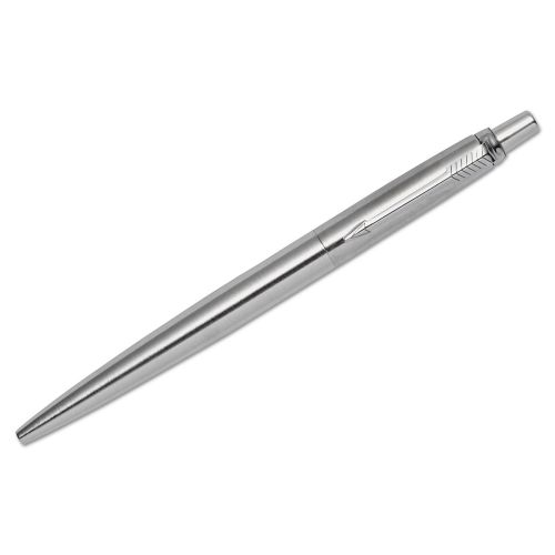Parker Jotter Stainless Steel Chrome Trim Ball Pen Med Black