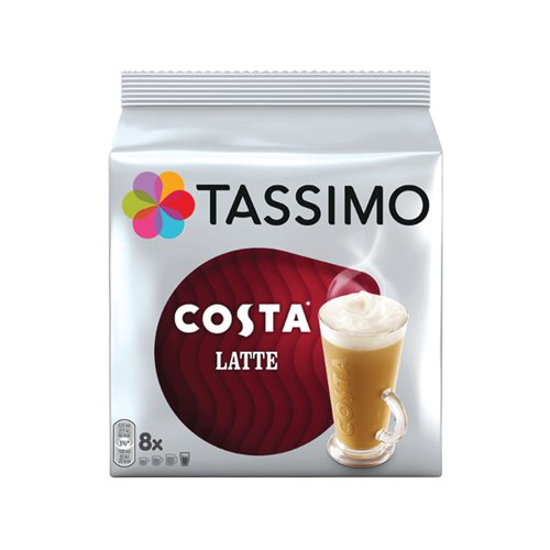 Tassimo Costa Latte Coffee Capsule (Pack 8) - 4056534