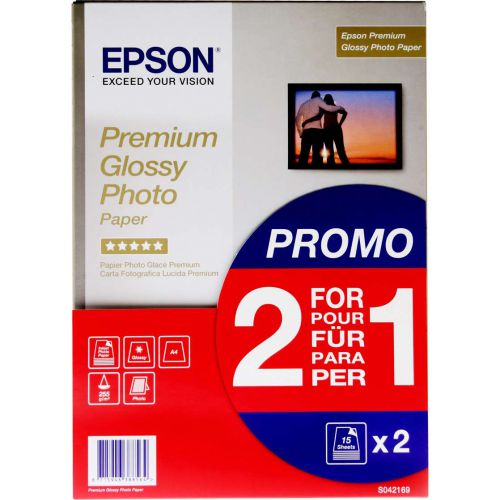 Epson A4 Glossy Photo Paper 2 x 15 Sheets - C13S042169 EPS042169