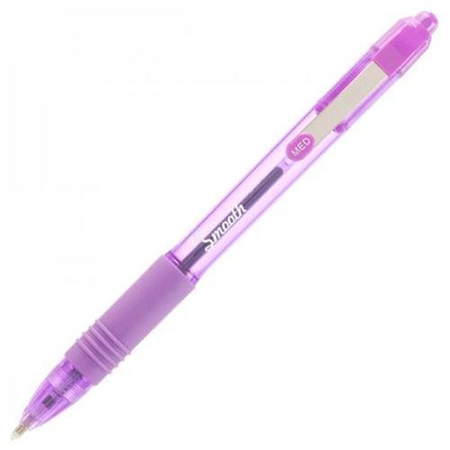 Zebra Z-Grip Smooth Rectractable Ballpoint Pen 1.0mm Tip Violet (Pack 12) - 22568