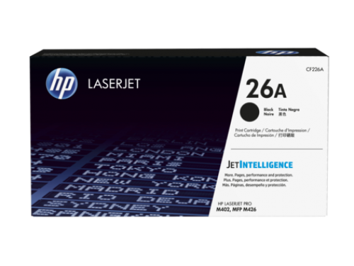 HP 26A Black Standard Capacity Toner 3.1K pages for HP LaserJet Pro M402/M426 - CF226A