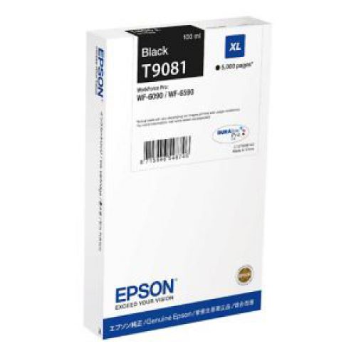 Epson T9081 Black Ink Cartridge 100ml - C13T908140