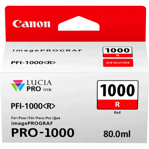 Canon 0554C001 PFI-1000R Red Ink Tank