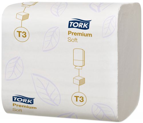 Tork T3 Folded Toilet Tissue 2-Ply 252 Sheets White (Pack 30) - 114273