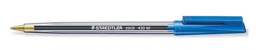 Staedtler Medium 0.5mm Blue & Black Stick Pens Mixed PK100