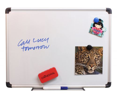 Cathedral Magnetic Whiteboard Aluminium Frame 300x450mm